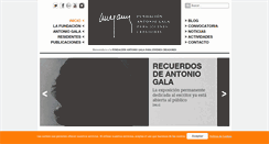 Desktop Screenshot of fundacionantoniogala.org